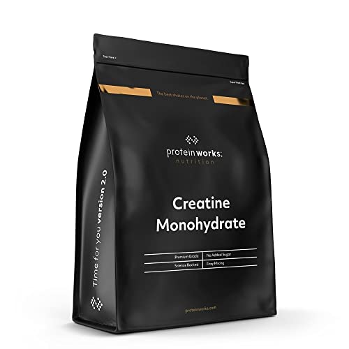 Protein Works - Creatine Monohydrate Powder | 100% Pure & Fine | Premium Grade Supplement For Lean Muscle Growth | Vegan | Unflavoured | 500 g