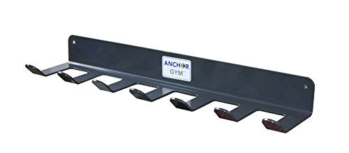 Anchor Gym R7 Seven Prong Storage Rack for Fitness Bands,Straps,Jump Ropes, Foam Rollers-(mounting Hardware Included)