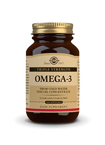 Solgar Triple Strength Omega 3 - Supports Brain & Eyes - Heart Health Friendly - Fish Oil - 100 Softgels