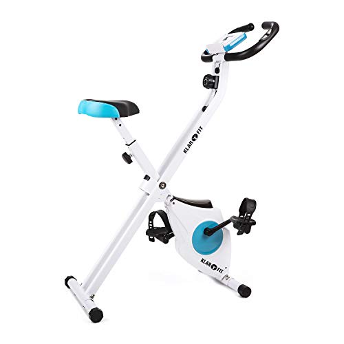 Klarfit Azura Ergometer Home Trainer Fitness Bicycle Cardio Bike Training Computer Pulse Meter 8-step Adjustable Resistance 3kg