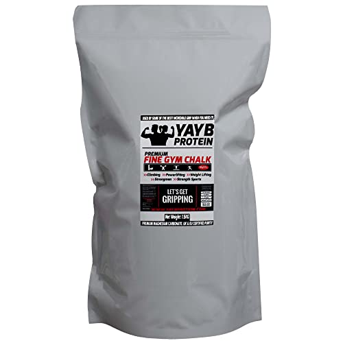 YAYB Premium Gym Chalk Powder - Made in UK/EU - Climbing Powder (50g (BAG))