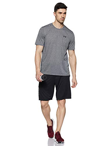 Under Armour Men's UA Siro Short Sleeve Fast-Drying Gym and Running T-Shirt , Black (Black ), L