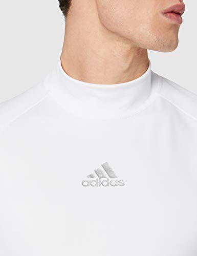 adidas Men's Alphaskin Climawarm Long Sleeve Sweater, White, M