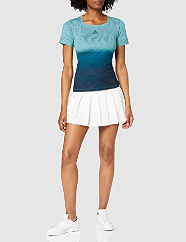 adidas Women's Parley Skirt, Womens, T-Shirt, DT3964, Blue Spirit/Legend Ink, XS