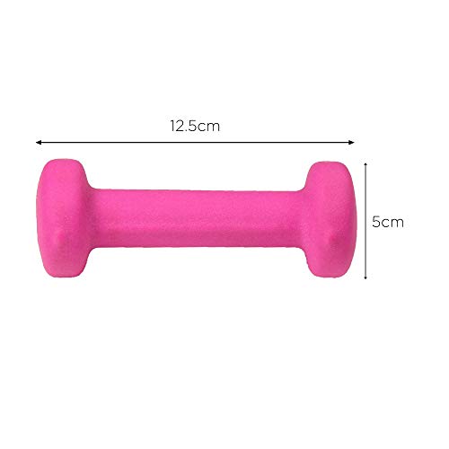 Fitness Mad Neo Dumbbells (Pack of 2), Pink, 0.5Kg