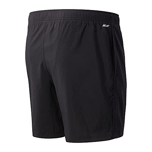 New Balance Core Run 2 in 1 7 Inch Short, Mediumen, Black, Small
