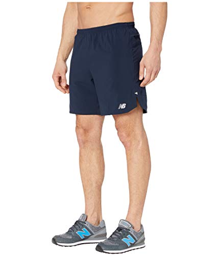 New Balance Men's Impact Run 7 Inch Boy Shorts, Eclipse, M