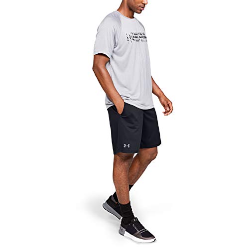 Under Armour Men's UA Tech Mesh Gym Complete Ventilation, Versatile Sports Shorts for Training, Running and Working Out, Black/Pitch Gray, XL