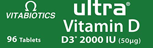 Vitabiotics Ultra Vitamin D Tablets 2000 IU Extra Strength - 96 Tablets