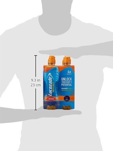 Lucozade Sport Drink, Orange, 4 x 500ml