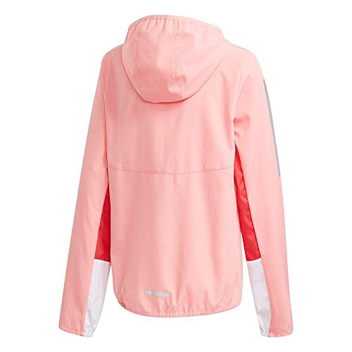 adidas Girls' OT RUN WB Jacket, Rosglo/Rojglo/Refsil, Size 170