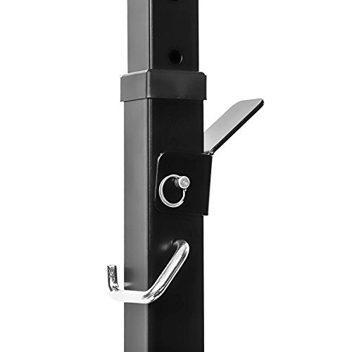 TecTake Foldable Gym Weights Bench With Adjustable Barbell Rack