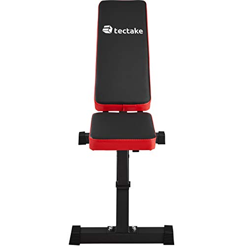 TecTake Weight bench multi-angle | backrest 4x and seating area 2x adjustable | (LxWxH) 116 x 51 x 122 cm
