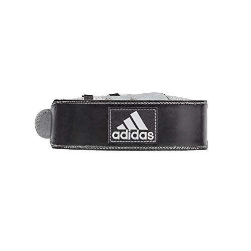 Adidas Leather Weight Lifting Belt, Black, Small/ Medium