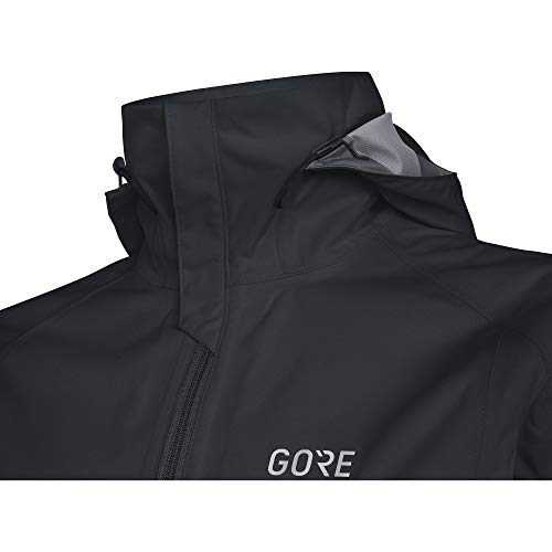 GORE Wear Women's Waterproof Hooded Running Jacket, R3 Women's GORE-TEX Active Hooded Jacket, Size: 36, Colour: Black, 100071