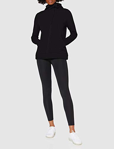 Amazon Brand - AURIQUE Women's Sports Hoodie, Black (Black Marl), 14, Label:L