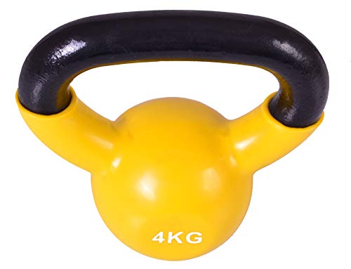 MAR INTERNATIONAL Kettlebell Vinyl Coated Weight Gym Fitness Aerobic Exercise Fitness Weight Accessory Gym (4)