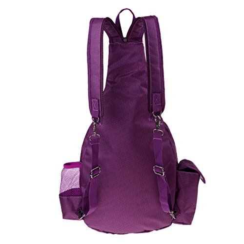 Premium Tennis Racket Backpack - Wear Resistant & Durable - Single or Double Shoulder Bag for Sports or Daily Use - Purple - Gym Store | Gym Equipment | Home Gym Equipment | Gym Clothing