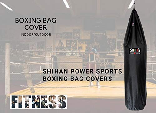 Shihan POWER SPORTS Boxing Bag Cover Waterproof 5-6ft & 24inch Diameter Large Bag punch bag Outdoor Protection for your boxing Bag, Ideal for freestanding boxing bags