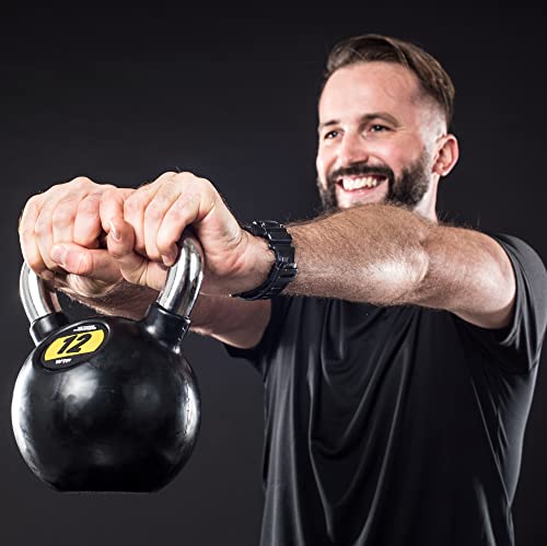 WITNESS THE FITNESS 12KG Kettlebell | High Quality Fitness Equipment | Perfect for Home Workout, Full Body Strength Training, Gym, Schools & Club Strength Conditioning Sessions