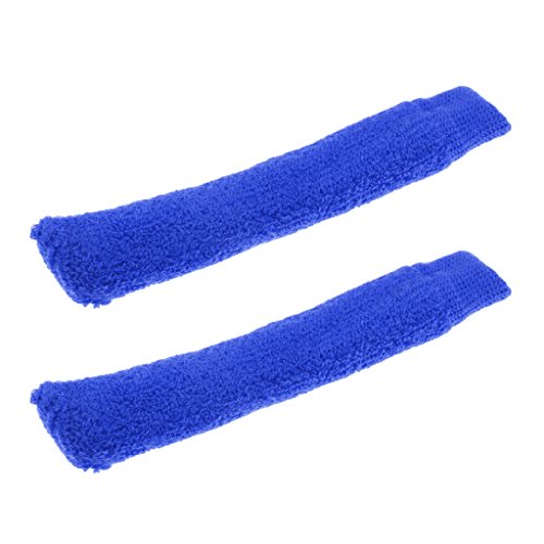 Badminton Tennis Racket Handle Grip Tape - Towel Wrap Over Grip Cover - Sweat Uptake 4 Colors - Blue