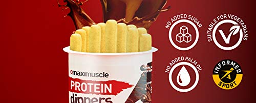 Maximuscle Protein Dippers - Chocolate Hazelnut Spread with Breadsticks (Pack of 12)