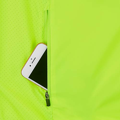 Time To Run Men's Lightweight High Vis Reflective Running/Cycling/Walking Bib Sports Vest Gilet With Pocket Medium 40