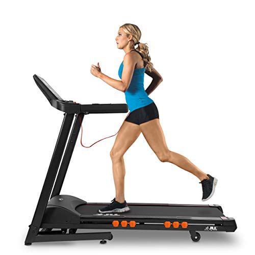 JLL T350 Digital Folding Treadmill, 2020 New Generation Digital Control 4.5HP Motor, 20 Incline Levels,0.3km/h to 18km/h, 20 Programmes, Bluetooth & Speakers, 2-Year Parts&Labour,5-Year Motor Cover - Gym Store | Gym Equipment | Home Gym Equipment | Gym Clothing