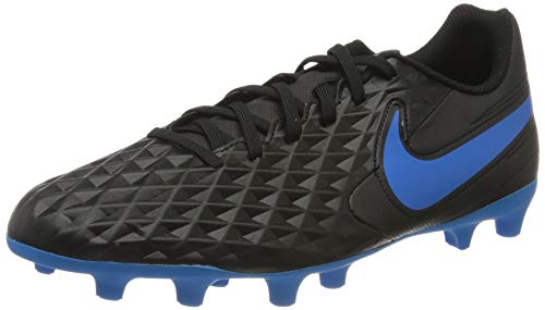 Nike Men's Legend 8 Club Firm-ground/Multi-ground Footbal Shoes, Black Black Blue Heron 004, 9 UK