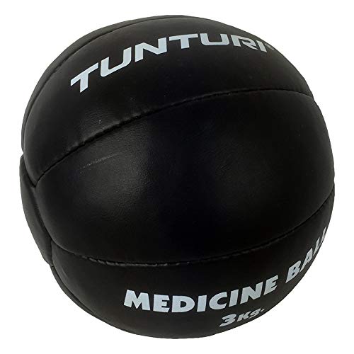 Tunturi Unisex's Functional Training Medicine Ball, Black, 1 kg