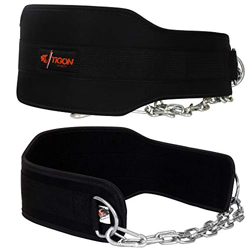 Tigon Gym Dipping Belt Body Building Weight Lifting Dip Chain Exercise Power Lift Training