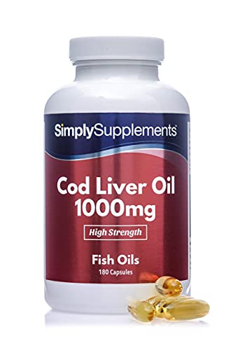 Cod Liver Oil 1000mg | Rich in Omega 3 Fatty Acids | 360 Capsules = Up to Year Supply | Manufactured in The UK