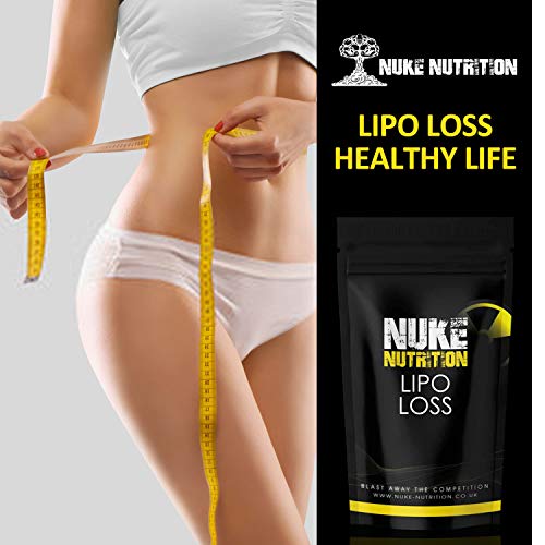 Nuke Nutrition Lipo Loss Tablets | 60 Tablets | Maximum Strength Weight Loss That Work Fast | Keto Shred Fat Burning | Contains Ginseng, Green Tea, Acai Berry & Caffeine | Thermo Fat Burn