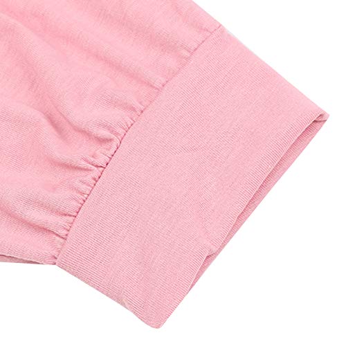 suanret Womens Tracksuit Sets 2PC Outfits Long Sleeve Top and Jogging Pants Ladies Gym Workout Hooded Sweatshirt Joggers Lounge Wear Set (XL, A-Pink)