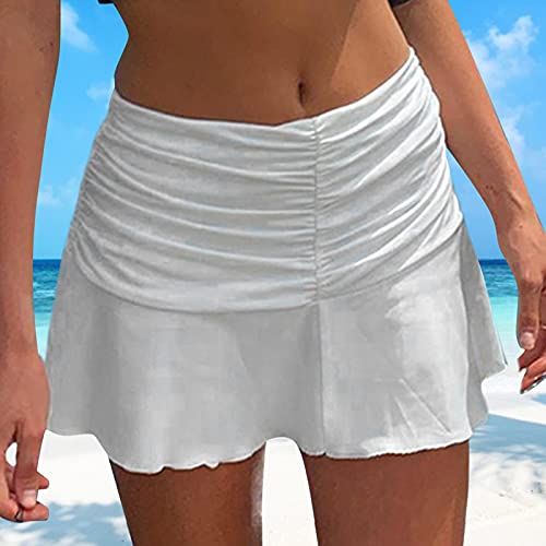 BAOLE White Tennis SkirtHigh Waist Skirt Ruffled Sexy Mini Pleated Tennis Skirt For Sports Running Tennis Trusted