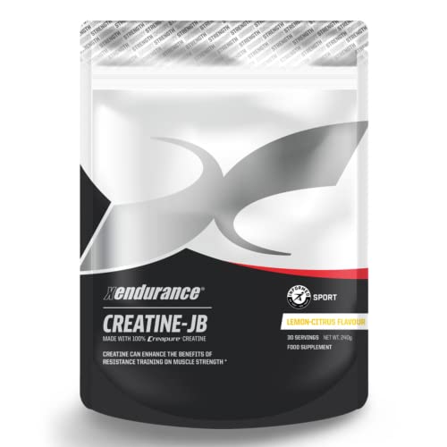 Xendurance Creapure Creatine Micronised Vegan Powder Performance Creatine Monohydrate with Lactate, Lemon Citrus, 30 servings