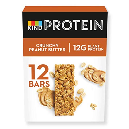 KIND® High Protein Bars, Healthy Gluten Free & Low Calorie Snacks, Crunchy Peanut Butter, 12 Bars (Packaging may vary)