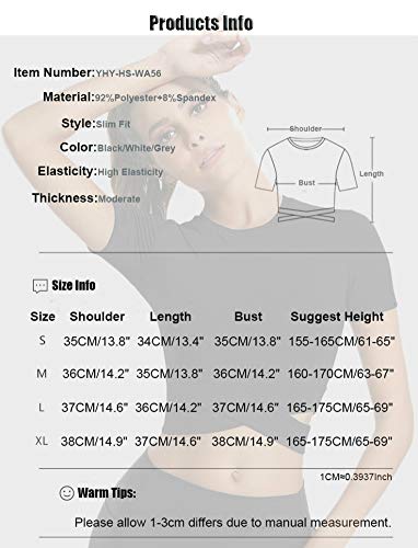 SotRong Womens Cross Bandage Workout Crop Tops Gym Yoga Tops Cute Athletic Crossover Shirts Activewear Short Sleeve Black S