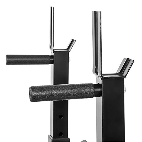 TecTake Foldable Gym Weights Bench With Adjustable Barbell Rack