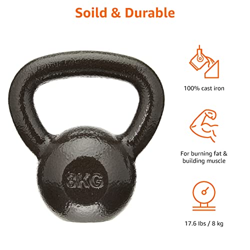 Amazon Basics cast-iron kettlebell 8kg