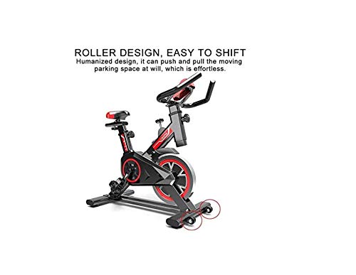 Lloow Stationary Bike, Spin Indoor Sunny Health & Fitness Cycling Bike with Hand Pulse Sensors, Aerobic Leg Training Device with Tablet Holder for Seniors and Unisex at Home Cardio Gym Workout