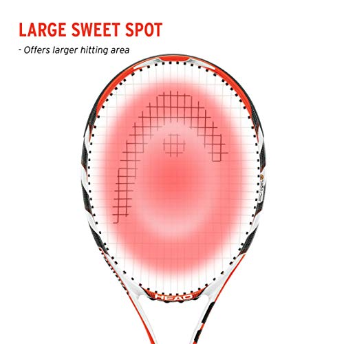 HEAD Microgel Radical Tennis Racket - Pre-Strung 27 Inch Adult Racquet - 4 1/2 Inch Grip