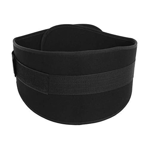 logozoee Weightlifting Belt, 2 Sizes Fitness Waist Back Belt for Men/Women Exercise, Powerlifting Belt with Steel Roller Buckle(Black)(black, M)