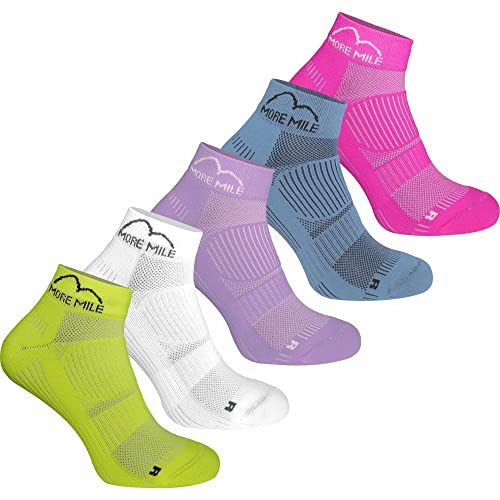 More Mile London 2.0 (5 Pack) Eco Friendly Running Socks 5.5-8