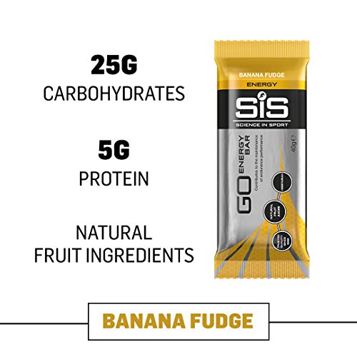 SiS Go Energy, High Carb, fruit infused Energy bar (Banana Fudge) 30 Pack