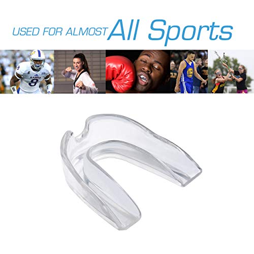 Slim Fitness SET OF 5 Professional Dental Guard Teeth Grinding Gum Shield Mouth guard Boxing judo MMA Thai boxing Basketball Ice hockey and for all other sports available in five colours (Black)