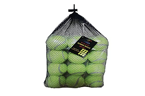 Aspect Practice Tennis Balls, Pressureless Training Exercise Tennis Balls with bag, Soft Rubber Tennis Balls for Beginners, Pack of 24 And 12 (12)