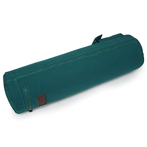 Fremous Yoga Mat Bag and Carriers for Women and Men - Portable Multifunction Storage Pockets Canvas Yoga Bags (Dark Green)