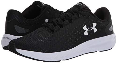 Under Armour Men's Ua Charged Pursuit 2 Jogging Shoes Gym Shoes with First Class Traction, Black Black White White, 7.5 UK