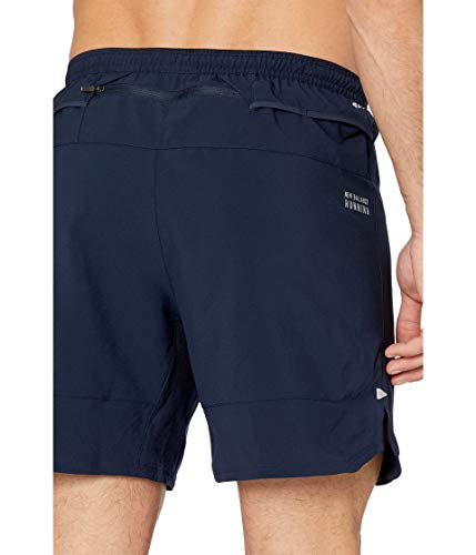 New Balance Men's Impact Run 7 Inch Boy Shorts, Eclipse, M